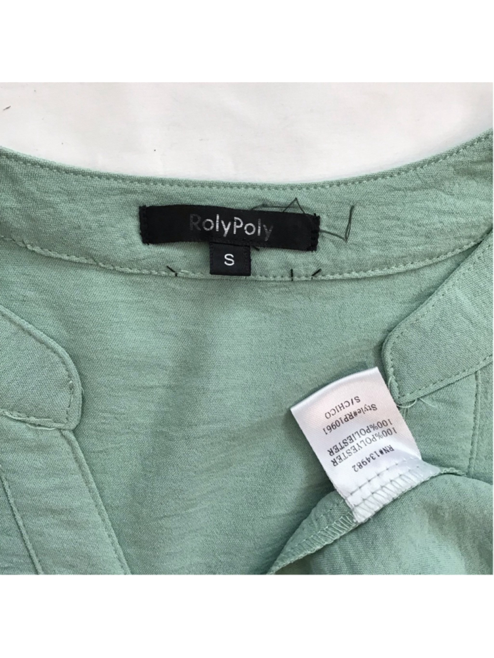 RolyPoly Women Sassy Sage Green Tiered Midi SunDress S - Picture 11 of 11